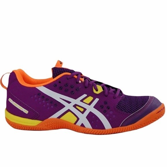 ASICS Gel Fortius TR Grape White Neon Orange Shoes - Picture 1 of 5